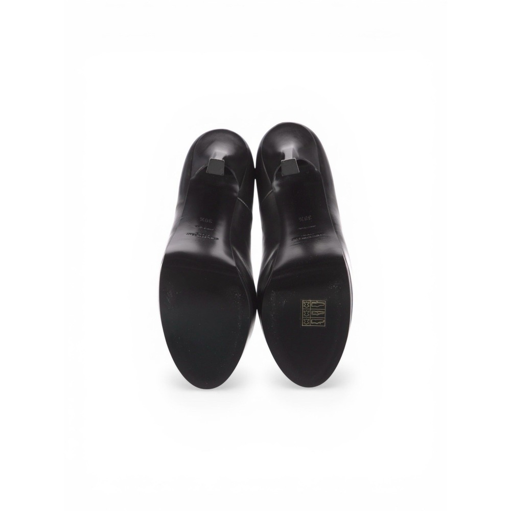 Saint Laurent Tribtoo Platform Pumps Black Leather –Size 38.5 US 8.5 - Picture 12 of 14